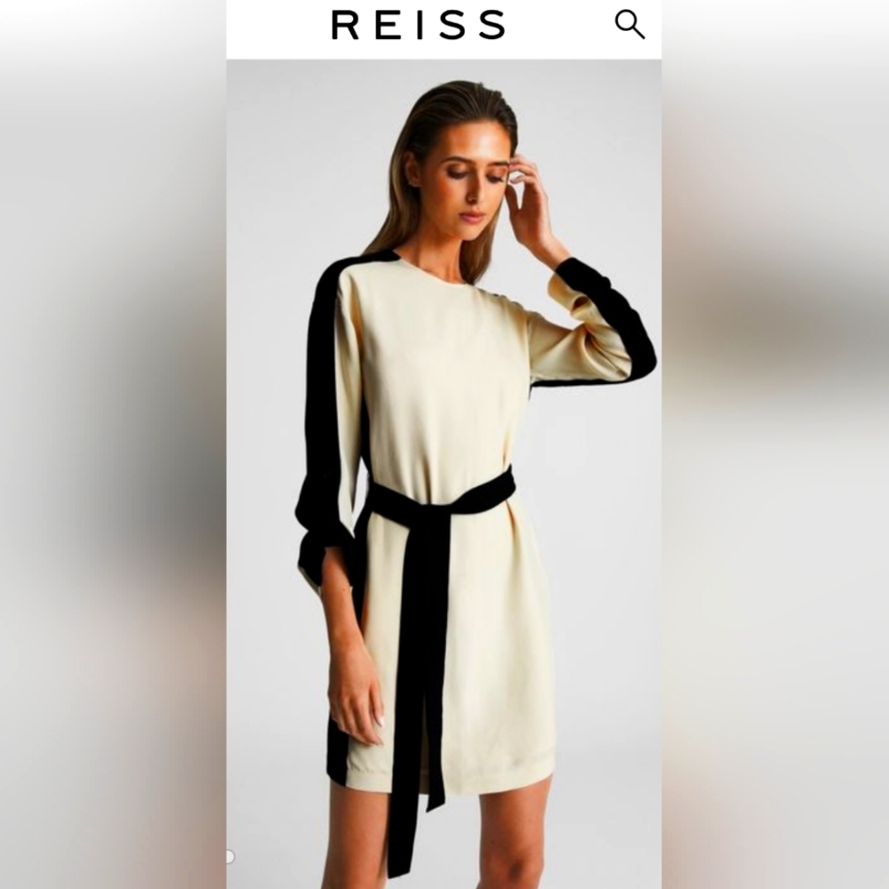 Reiss Skyler Colourblock Dress Size 4 New NWT